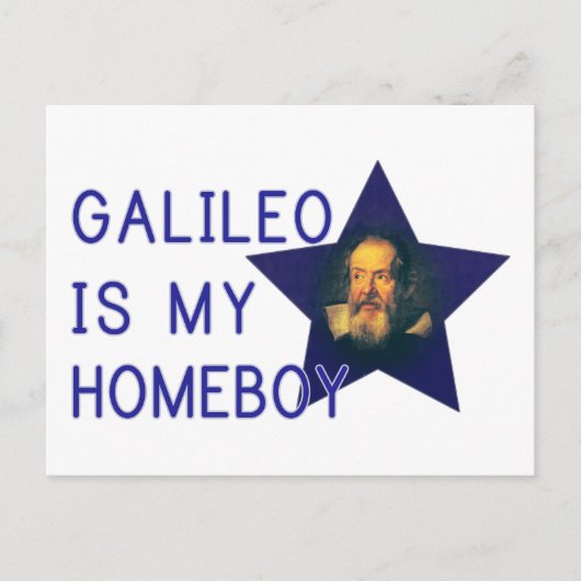 Carte Postale Galileo est mon Homeboy (Devant)