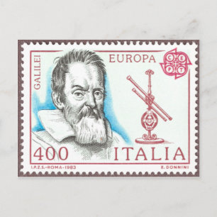 Carte postale Galileo Galilei Astronomie