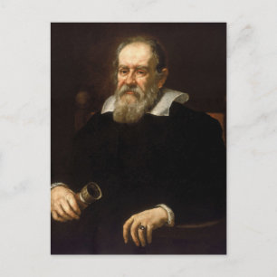 Carte Postale Galileo Galilei : Père de la science et de l'astro