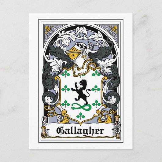Carte Postale Gallagher Family Crest (Devant)