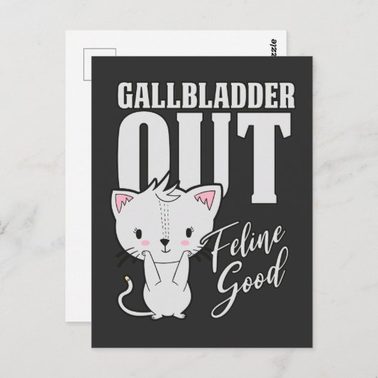 Carte Postale Gallbladder Feline Good Surgery Recovery Amoureux  (Devant / Derrière)