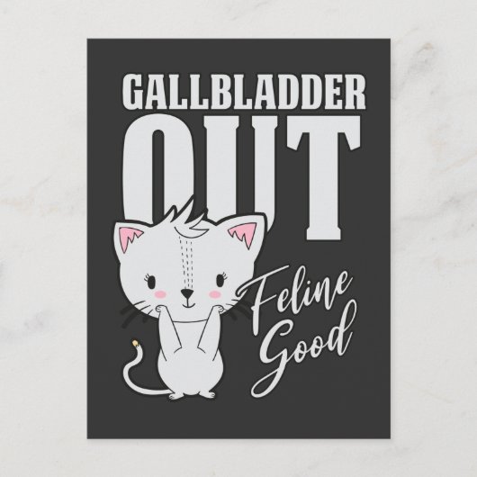 Carte Postale Gallbladder Feline Good Surgery Recovery Amoureux (Devant)