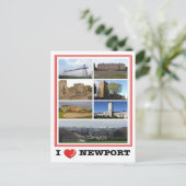 Carte Postale Galles - Newport - I Love - (Debout devant)