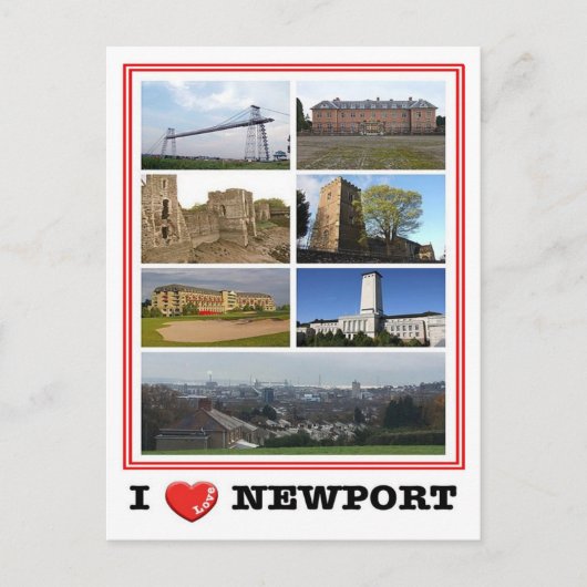 Carte Postale Galles - Newport - I Love - (Devant)