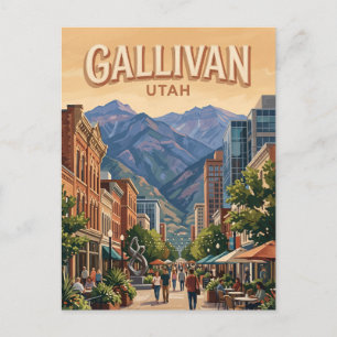 Carte Postale Gallivan Avenue Salt Lake City Utah