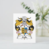 Carte Postale Gallo Family Crest (Debout devant)