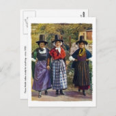 Carte postale galloise pour filles (Devant / Derrière)