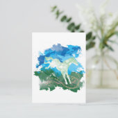 Carte Postale Galloping conception de cheval (Debout devant)