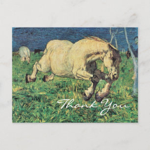Carte Postale Galloping Horse par Giovanni Segantini