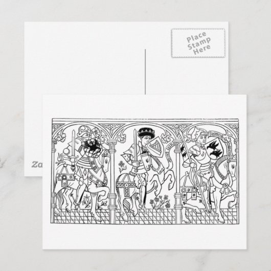 Carte postale Galloping Knights (Devant / Derrière)