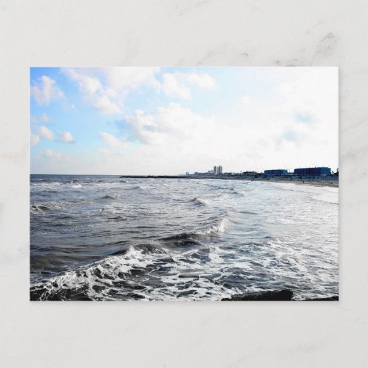 Carte Postale Galveston Seawall (Devant)
