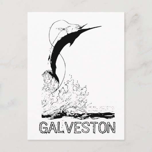 Carte Postale Galveston, TX Pêche sportive (Devant)