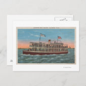 Carte Postale Galveston, TX - Vue du Galvez (Devant / Derrière)