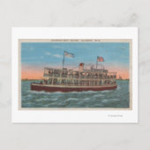 Carte Postale Galveston, TX - Vue du Galvez (Devant)