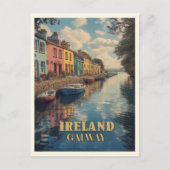 Carte Postale Galway Ireland Retro Irish Landmark (Devant)