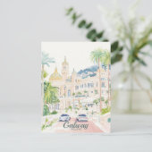 Carte Postale Galway Irlande Peinture Gouache Illustration Voyag (Debout devant)