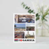 Carte Postale Gambie - I Love - (Debout devant)