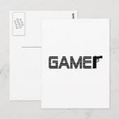 Carte Postale Gamer (Devant / Derrière)