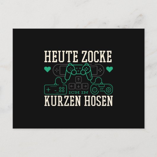Carte Postale Gamer (Devant)