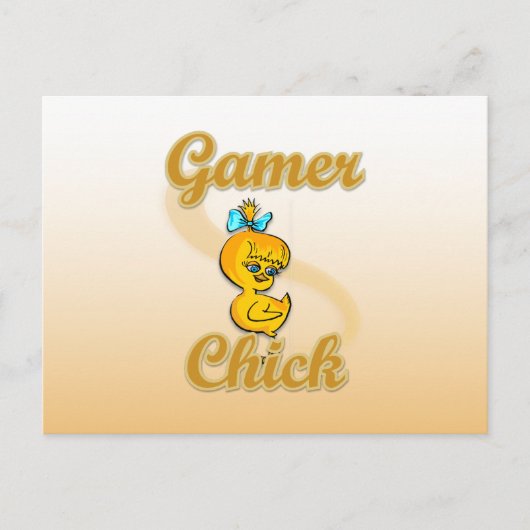 Carte Postale Gamer Chick (Devant)