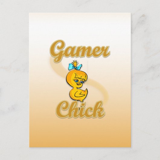 Carte Postale Gamer Chick (Devant)