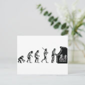 Carte Postale Gamer Evolution - Jeux vidéo Geek Arcade (Debout devant)