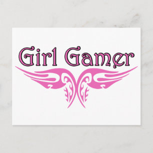 Carte Postale Gamer fille