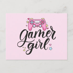 Carte Postale Gamer fille
