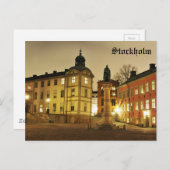 Carte Postale Gamla Stan à Stockholm, Suède (Devant / Derrière)