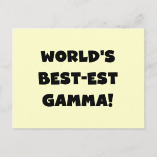Carte Postale Gamma du Meilleur-est du monde noir et blanc