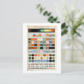 Carte Postale Gamme vintage de couleurs (Debout devant)