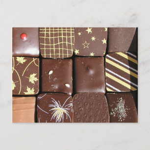 Carte Postale Gammes de chocolat