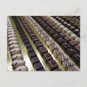 Carte Postale Gammes de chocolat