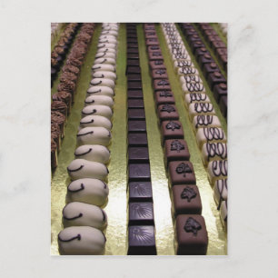 Carte Postale Gammes de chocolat