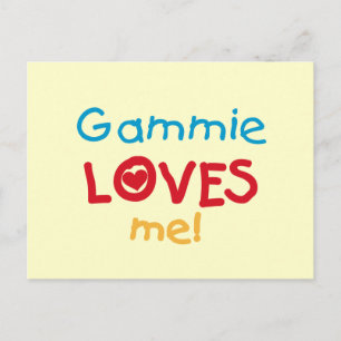 Carte Postale Gammie m'aime T-shirts et cadeaux