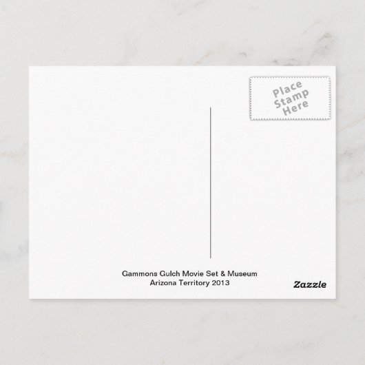 Carte postale Gammons Gulch Arizona (Dos)