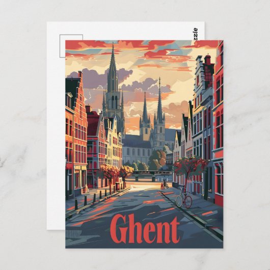 Carte Postale Gand (Devant / Derrière)