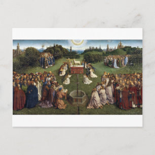 Carte Postale Gand Altarpiece (détail), Van Eyck Brothers