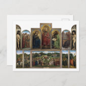 Carte Postale Gand Altarpiece, Van Eyck Brothers (Devant / Derrière)