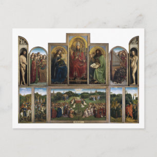 Carte Postale Gand Altarpiece, Van Eyck Brothers