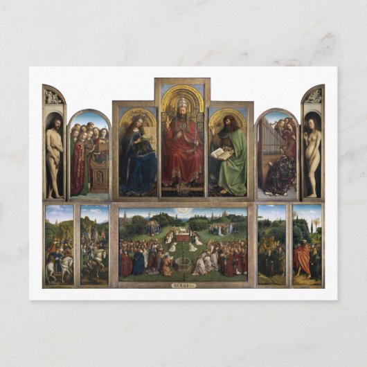 Carte Postale Gand Altarpiece, Van Eyck Brothers (Devant)