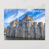 Gand Belgique Flanders Castle Voyage Photo