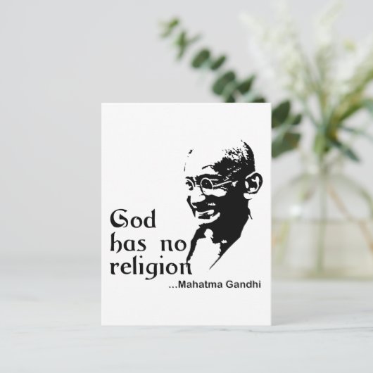Carte Postale Gandhi (Debout devant)