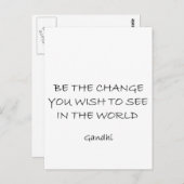 Carte Postale gandhi (Devant / Derrière)