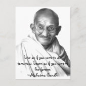 Carte Postale Gandhi (Devant)