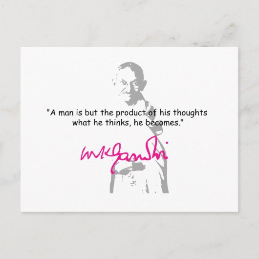 Carte Postale gandhi 2 (Devant)