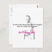 Carte Postale gandhi 2 (Devant / Derrière)