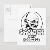 Carte Postale Gandhi est mon garçon (Devant / Derrière)