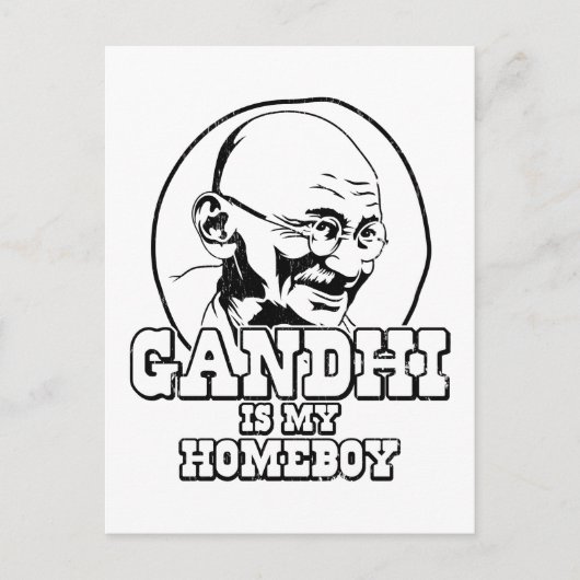 Carte Postale Gandhi est mon garçon (Devant)