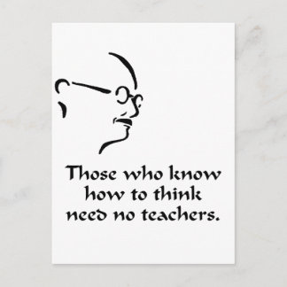 Carte Postale Gandhi Think